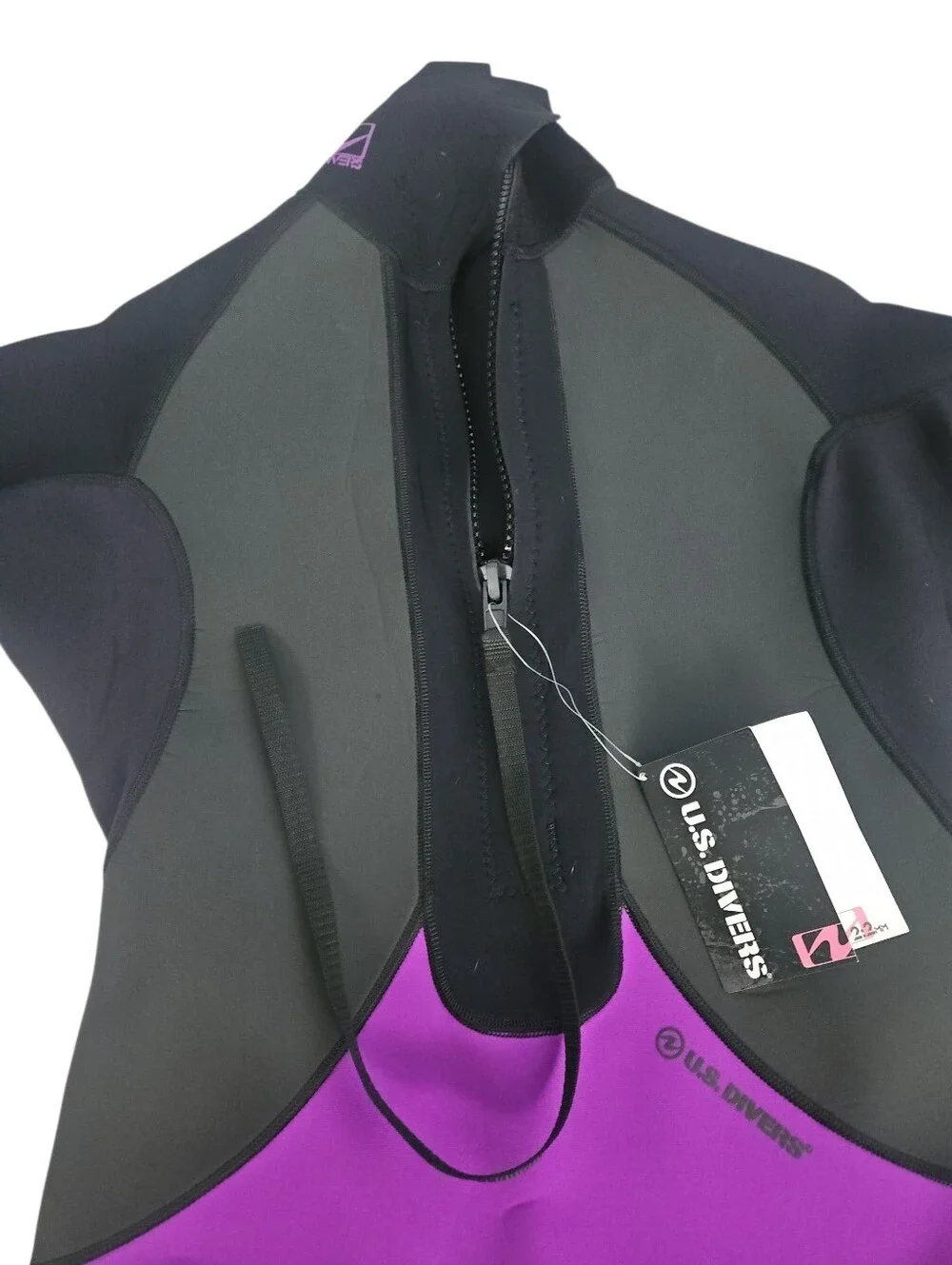 U.S. Diver Women's Shorty NWT XL Black And Purple Wetsuit